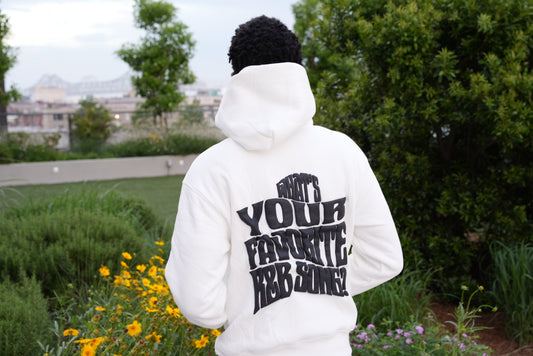 CWT R&B White Puff Print Hoodie